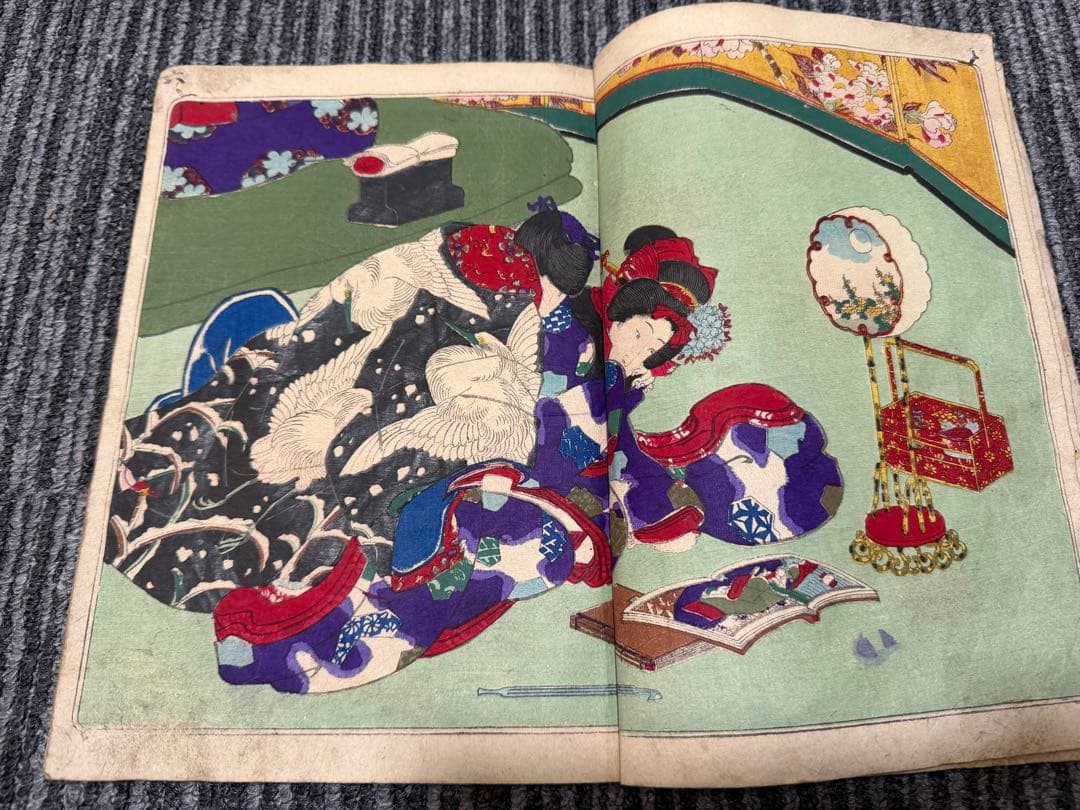 歌川国貞 春画 浮世絵 艶本◇「正写相生源氏」3冊揃 浮世絵 女好庵主人