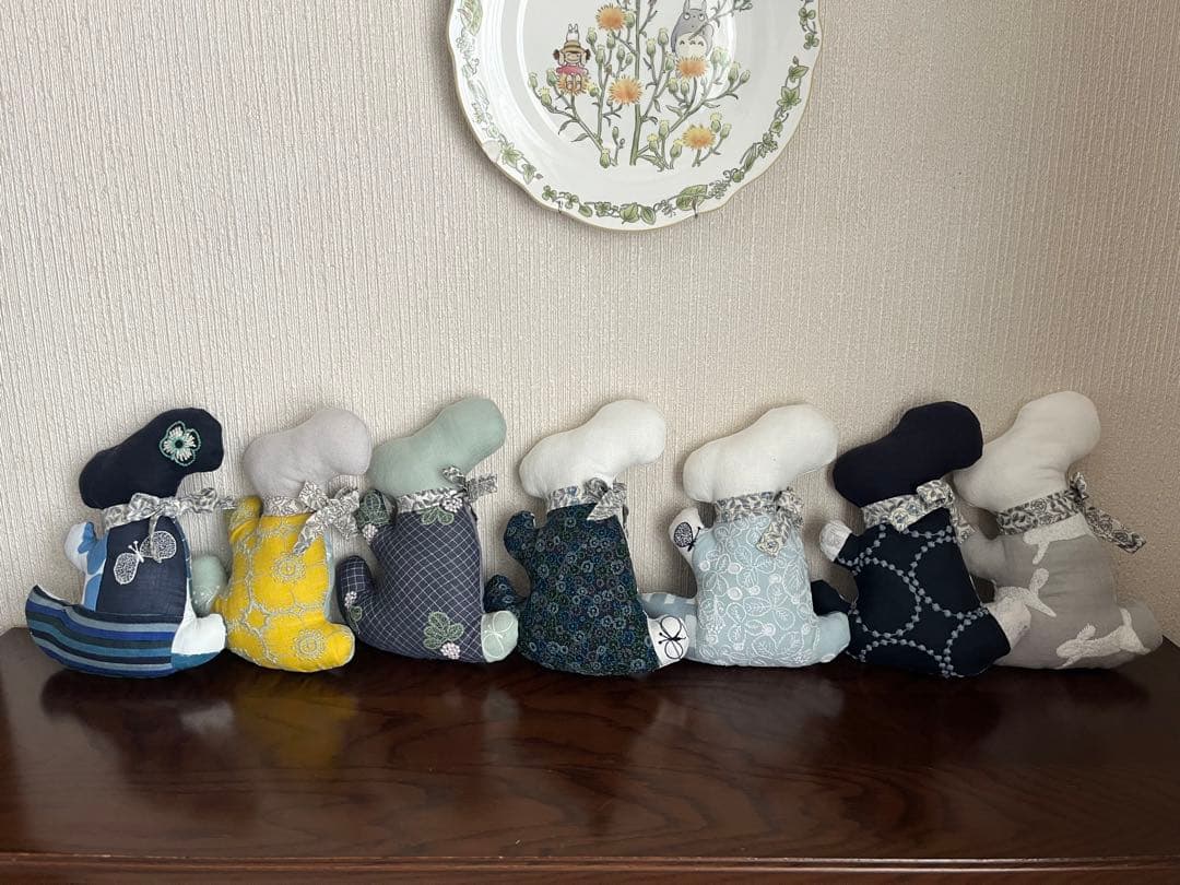 ミナペルホネン　うさぎ　ぬいぐるみ　ハンドメイド　ライトベリー　choucho ミナペルホネンうさぎぬいぐるみハンドメイドライトベリーchoucho