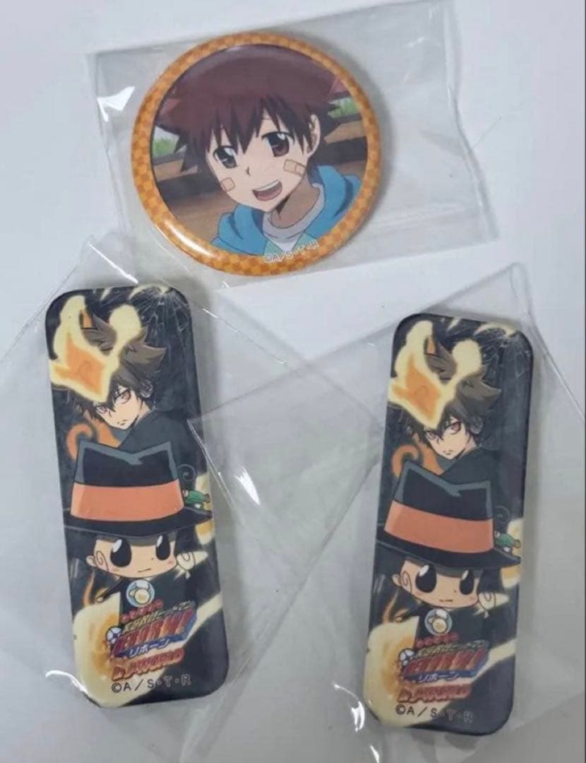 家庭教師ヒットマンREBORN 沢田綱吉 J-WORLD ロング 缶バッジ Anique Shop JAPAN