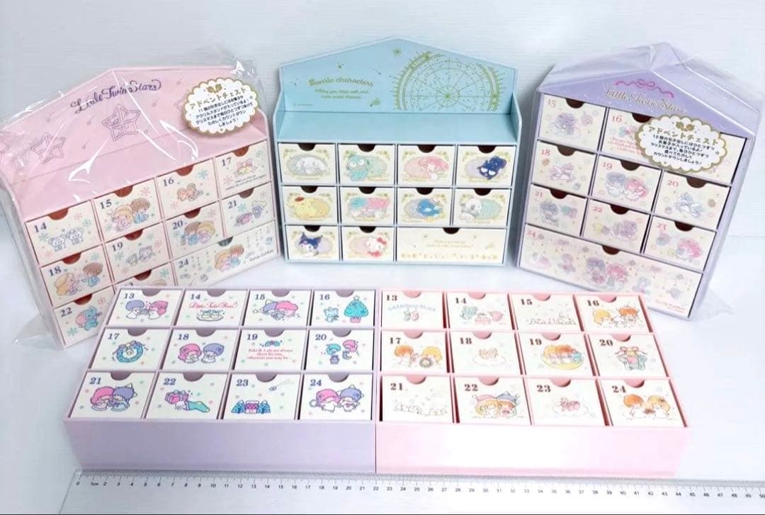 アドベントチェスト　まとめ売り　キキララ ハローキティ　サンリオ　プラチェスト アドベントチェスト まとめ売り キキララ ハローキティ マイメロディ