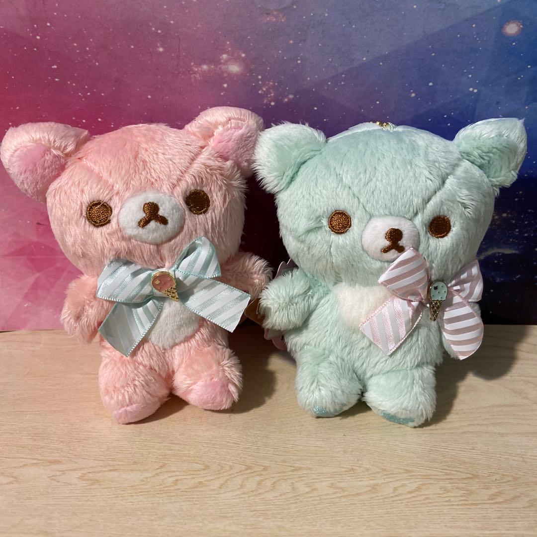 【限定値下げ】リラックマ　ぶらさげぬいぐるみ　ハッピーアイスクリーム　タグ付き リラックマ - ぶらさげぬいぐるみ（BASIC RILAKKUMA Favorite Things