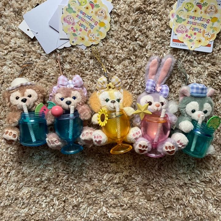 テイスティサマーサプライズ　ぬいぐるみストラップ　5点セット　ぬいスト Amazon.co.jp: ステラルー ぬいぐるみストラップ テイスティサマー