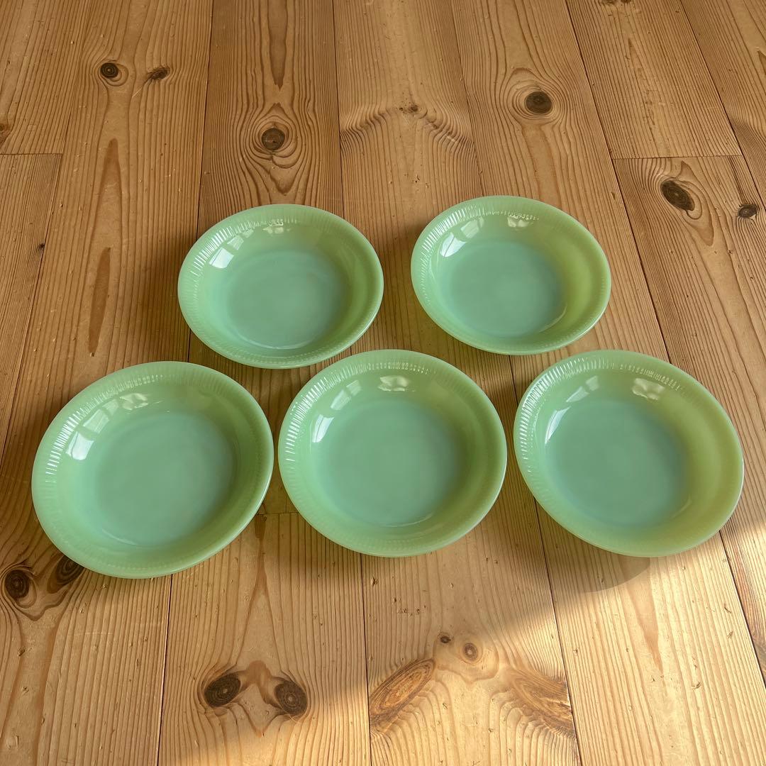 ファイヤーキング　ジェーンレイ　ジェダイ　スープボウル　5枚セット　ヴィンテージ ジェーンレイ スープボウル ジェダイ 1946年～1965年製造 Fire-king