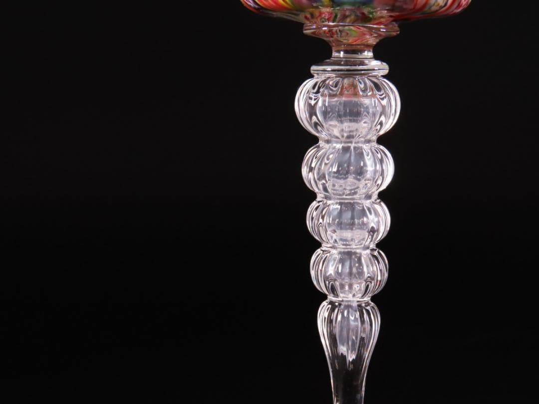 吹きガラス ワイングラス 民藝/茶碗/江波冨士子/黒木国昭/藤田喬平