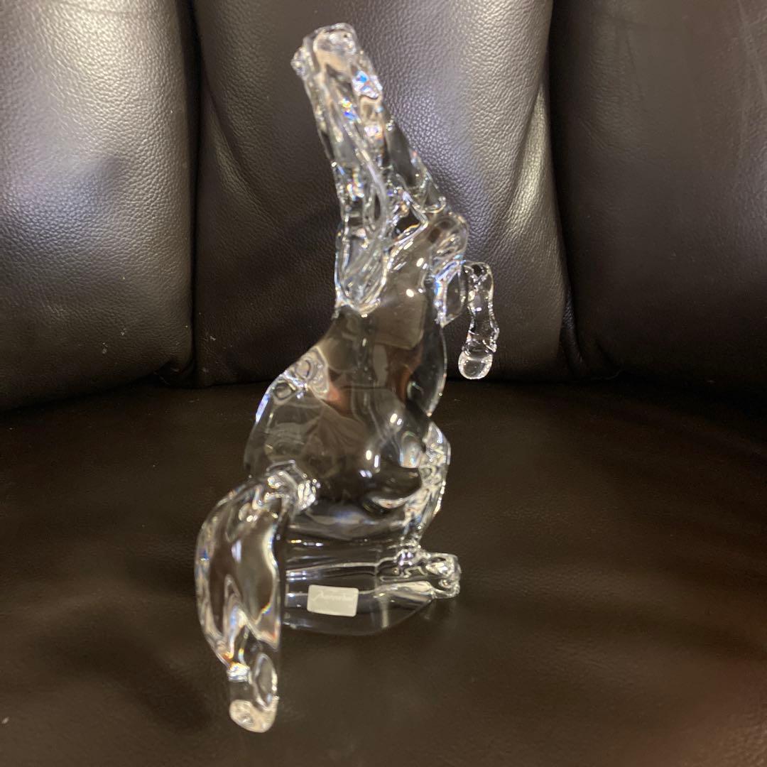 Baccarat バカラ いななく馬 跳ね馬 ジャンピングホース 置物 - メルカリ