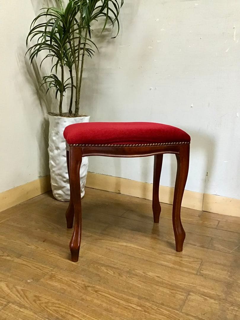 H Monarch☆管193☆イタリア製☆アンティーク☆スツール☆椅子 イギリス アンティーク家具 木製 ハイスツール 椅子 12885