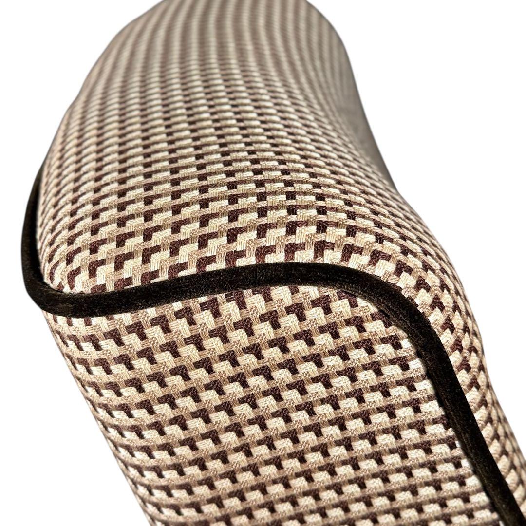 HR788 カリモク60 復刻プレート 総柄 1Pソファ ベルベット