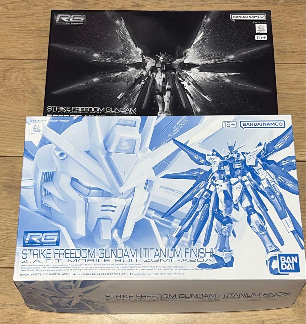 RG ストライクフリーダムガンダム チタニウムフィニッシュ & エフェクトパーツ 金属の輝きを身に纏うチタニウムフィニッシュ！ 「RG 1/144 ストライク