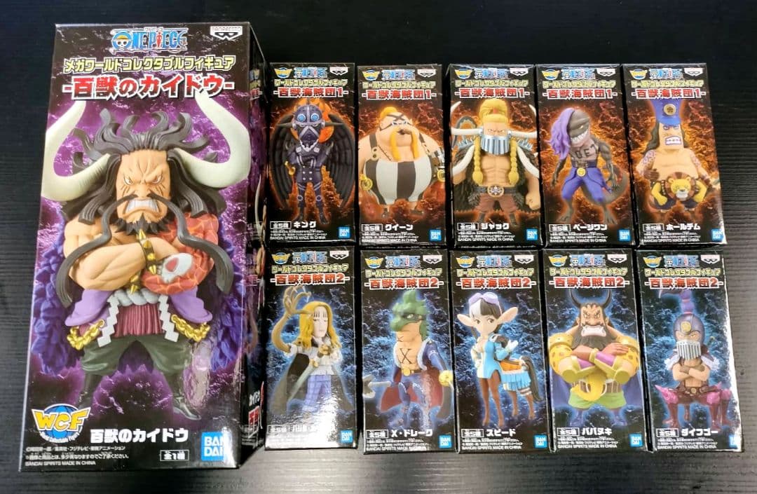 ワンピース　メガワーコレ　百獣のカイドウ　ワーコレ　百獣海賊団1,2　計11点 百獣のカイドウ + 百獣海賊団 1 & 2 MEGA ワーコレ 全11種セットの通販