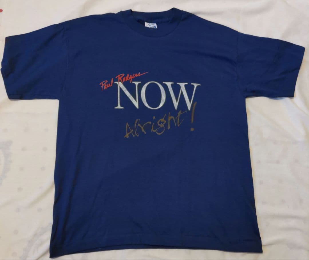 ☕新品L PaulRodgers WorldTour'97 オフィシャルTシャツ SHOCKING NUTS TOUR Tシャツ ブラック（SHOCKING NUTS TOUR