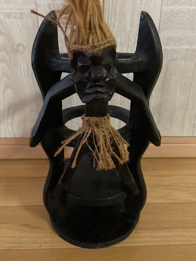 アフリカンスタイル 木製置物セット ウエルカムサイン付き - メルカリ