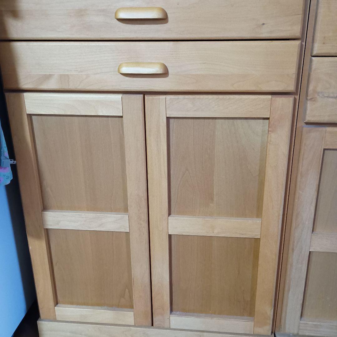 極美品】（左w63）モモナチュラル カップボードVIBO - メルカリ