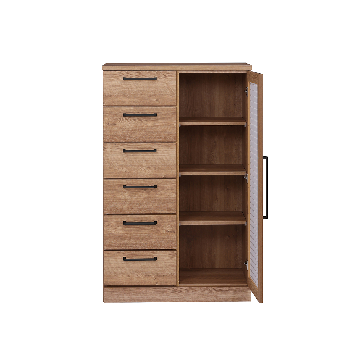 120Lキャビネット ﾌｧｰｽﾄ (OAK/WH) ｜家具・インテリア通販の関家具【公式】