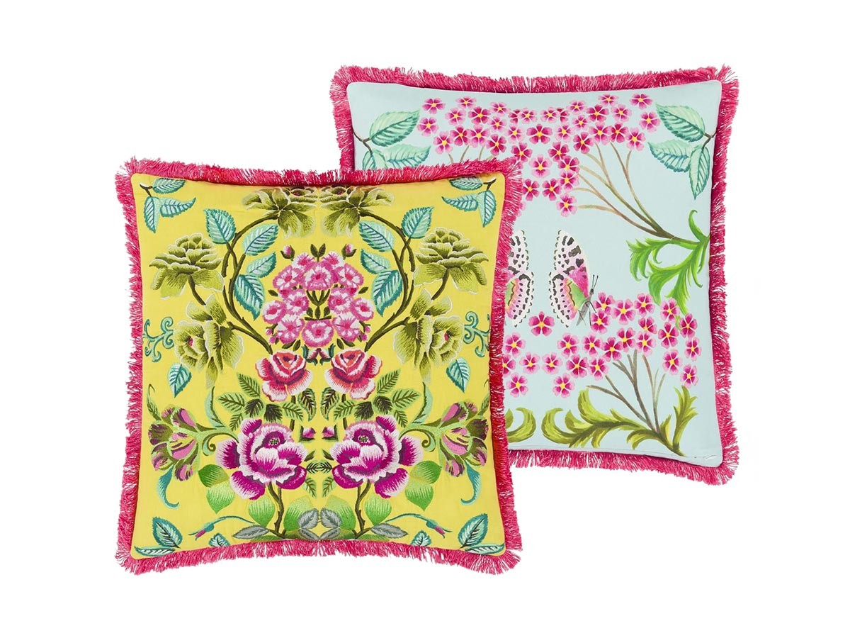 DESIGNERS GUILD Eleonora Embroidered Cushion / デザイナーズギルド