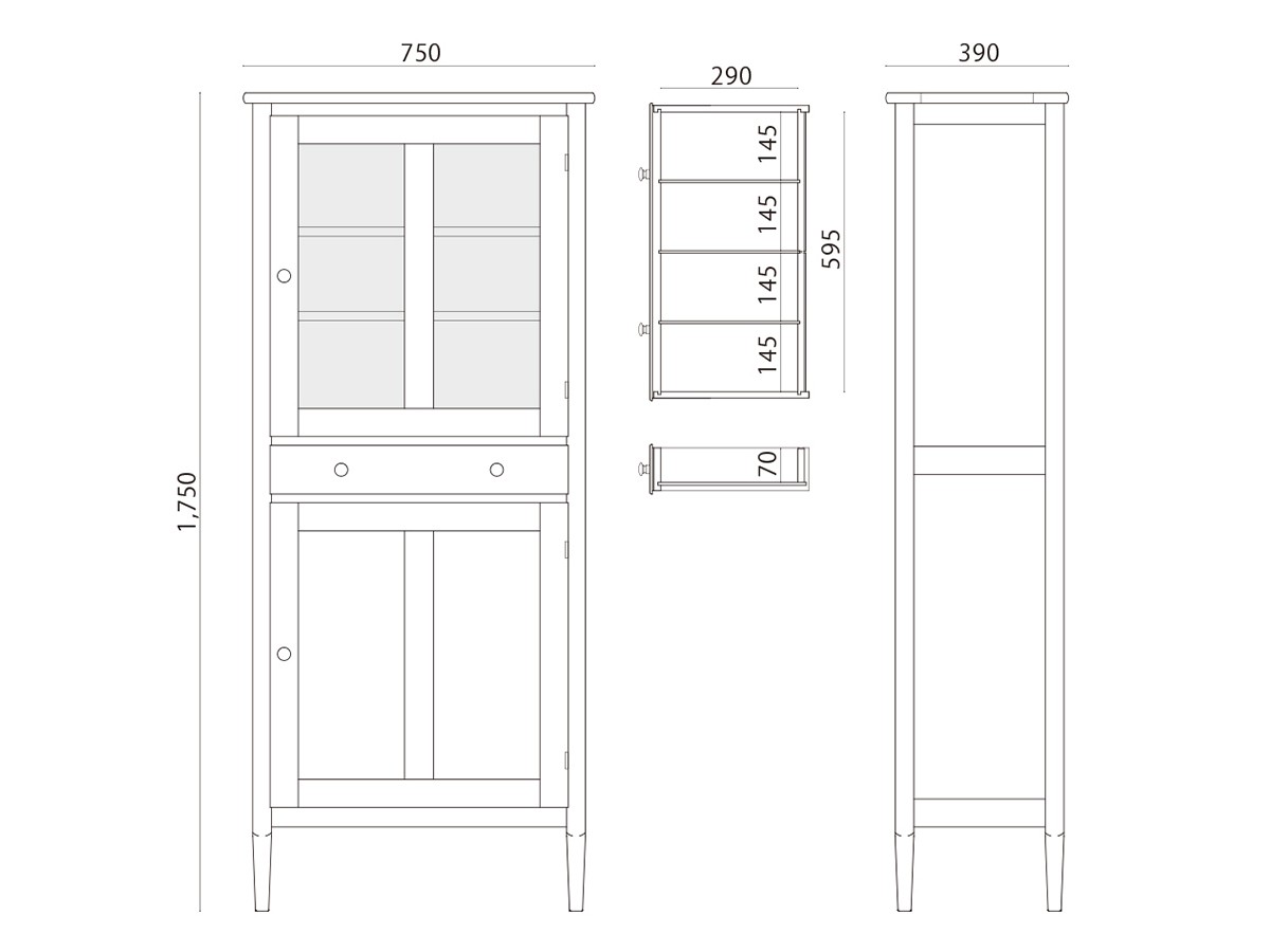 北の住まい設計社 Curio Cabinet / きたのすまいせっけいしゃ キュリオ