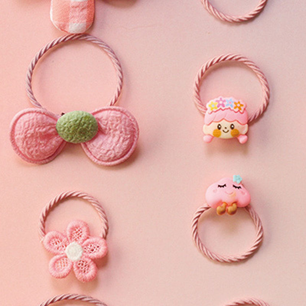 ピンク系／いろいろヘアゴム／20個セット – SUNHOSEKI