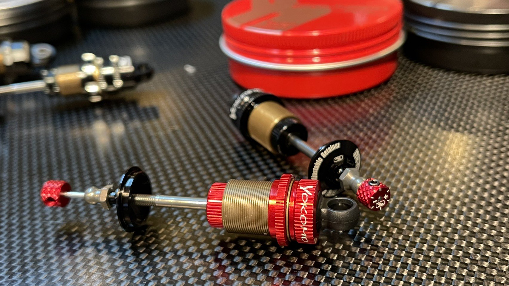 NERD Damper SLF BIG BORE Set + Spring Retainers Combo (YOKOMO YD2